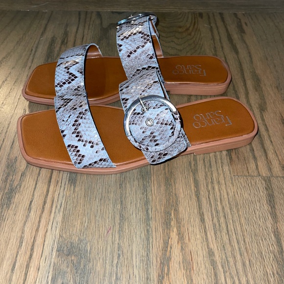 Franco Sarto Merris Snakeskin Slide Sandal - Picture 4 of 8